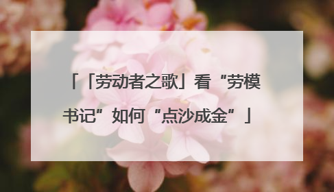 「劳动者之歌」看“劳模书记”如何“点沙成金”