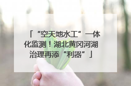 “空天地水工”一体化监测！湖北黄冈河湖治理再添“利器”