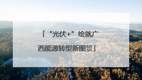 “光伏+”绘就广西能源转型新图景