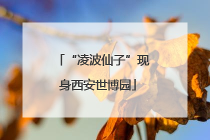 “凌波仙子”现身西安世博园