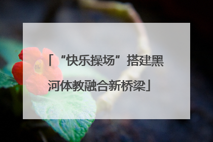 “快乐操场”搭建黑河体教融合新桥梁