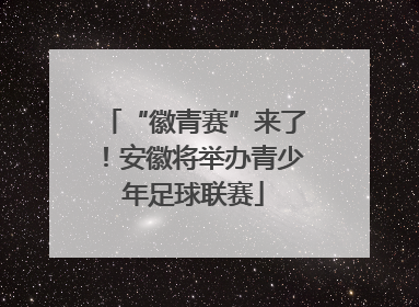 “徽青赛”来了！安徽将举办青少年足球联赛