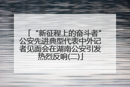 “新征程上的奋斗者”公安先进典型代表中外记者见面会在湖南公安引发热烈反响(二)