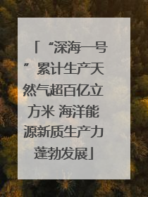 “深海一号”累计生产天然气超百亿立方米 海洋能源新质生产力蓬勃发展