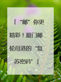 “邮”你更精彩！厦门邮轮母港的“复苏密码”