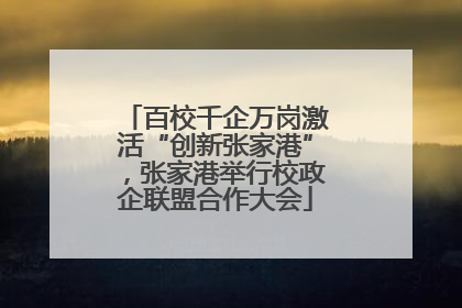 百校千企万岗激活“创新张家港”，张家港举行校政企联盟合作大会