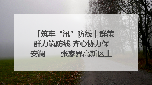筑牢“汛”防线｜群策群力筑防线 齐心协力保安澜——张家界高新区上下众志成城迎战汛情