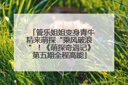 管乐姐姐变身青牛精来萌探“乘风破浪”！《萌探奇遇记》第五期全程高能