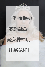 科技推动农旅融合 蔬菜种植玩出新花样