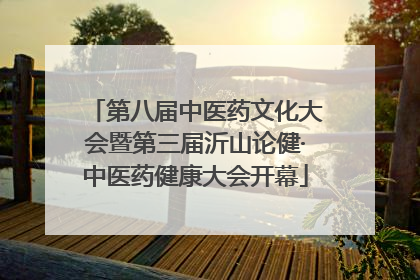 第八届中医药文化大会暨第三届沂山论健·中医药健康大会开幕