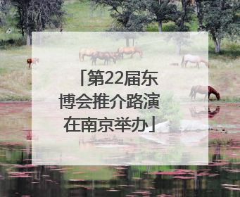 第22届东博会推介路演在南京举办