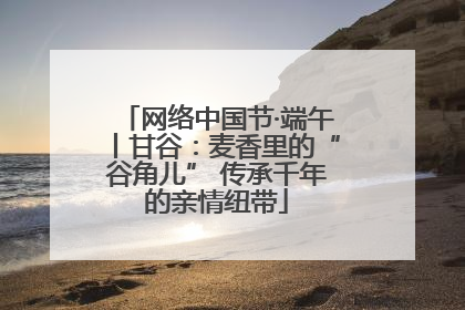 网络中国节·端午丨甘谷：麦香里的“谷角儿” 传承千年的亲情纽带