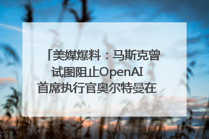 美媒爆料：马斯克曾试图阻止OpenAI首席执行官奥尔特曼在中东的AI交易
