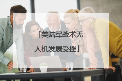 美陆军战术无人机发展受挫