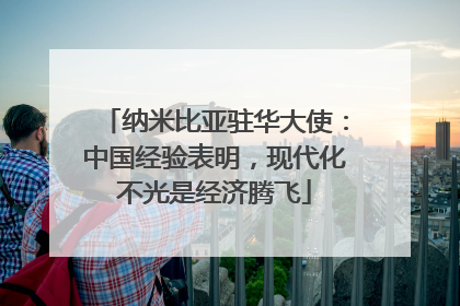 纳米比亚驻华大使：中国经验表明，现代化不光是经济腾飞
