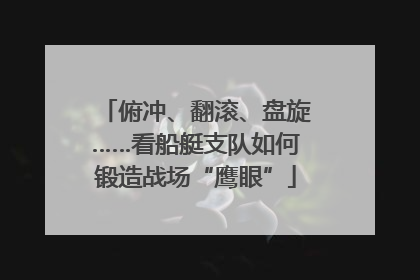 俯冲、翻滚、盘旋……看船艇支队如何锻造战场“鹰眼”