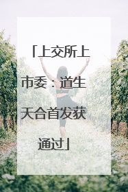 上交所上市委：道生天合首发获通过