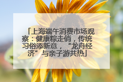 上海端午消费市场观察：健康粽走俏，传统习俗添新意，“龙舟经济”与亲子游共热