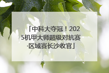 中科大夺冠！2025机甲大师超级对抗赛·区域赛长沙收官