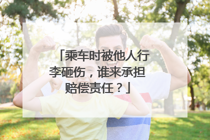 乘车时被他人行李砸伤，谁来承担赔偿责任？