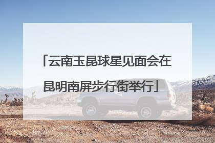 云南玉昆球星见面会在昆明南屏步行街举行