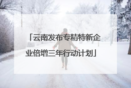 云南发布专精特新企业倍增三年行动计划