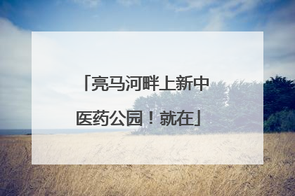 亮马河畔上新中医药公园！就在