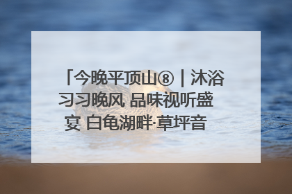 今晚平顶山⑧｜沐浴习习晚风 品味视听盛宴 白龟湖畔·草坪音乐会激情上演