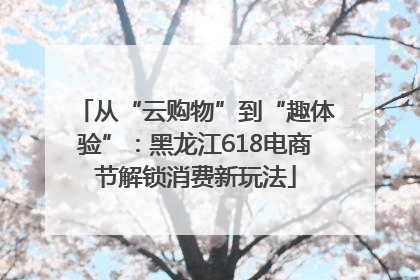 从“云购物”到“趣体验”：黑龙江618电商节解锁消费新玩法