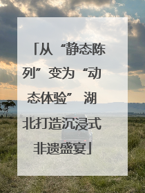 从“静态陈列”变为“动态体验” 湖北打造沉浸式非遗盛宴