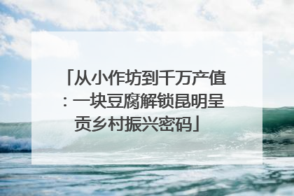 从小作坊到千万产值：一块豆腐解锁昆明呈贡乡村振兴密码