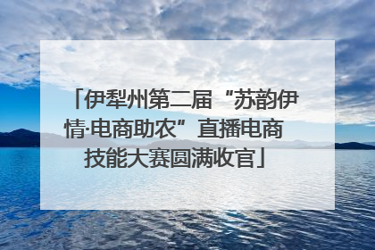 伊犁州第二届“苏韵伊情·电商助农”直播电商技能大赛圆满收官