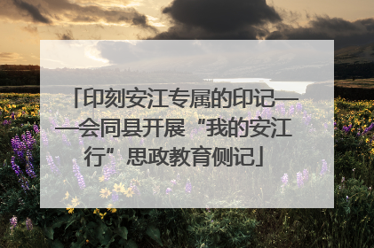 印刻安江专属的印记——会同县开展“我的安江行”思政教育侧记