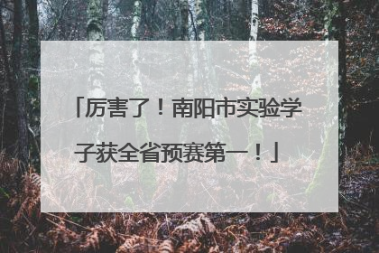 厉害了！南阳市实验学子获全省预赛第一！