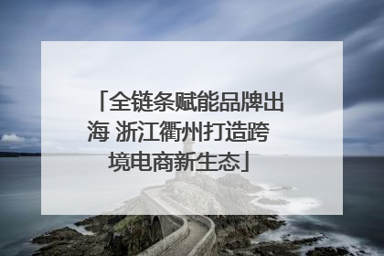 全链条赋能品牌出海 浙江衢州打造跨境电商新生态