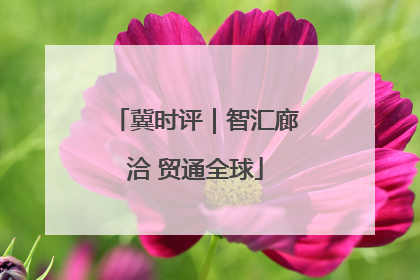 冀时评｜智汇廊洽 贸通全球