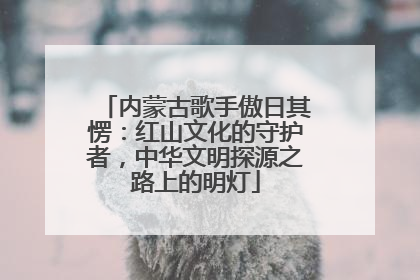 内蒙古歌手傲日其愣：红山文化的守护者，中华文明探源之路上的明灯