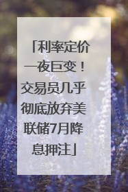利率定价一夜巨变！交易员几乎彻底放弃美联储7月降息押注