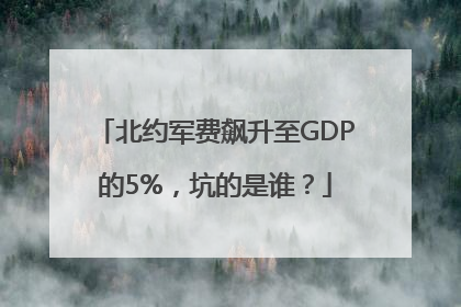 北约军费飙升至GDP的5%，坑的是谁？