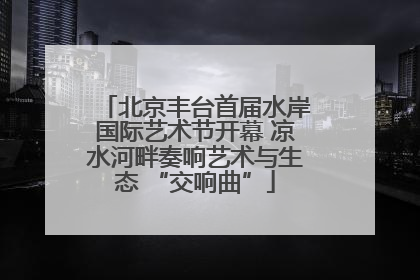 北京丰台首届水岸国际艺术节开幕 凉水河畔奏响艺术与生态 “交响曲”