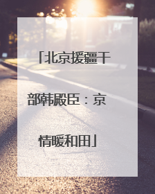 北京援疆干部韩殿臣：京情暖和田