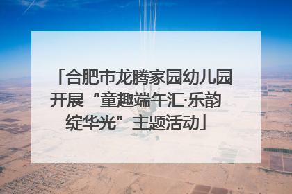 合肥市龙腾家园幼儿园开展“童趣端午汇·乐韵绽华光”主题活动