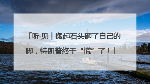 听·见｜搬起石头砸了自己的脚，特朗普终于“慌”了！