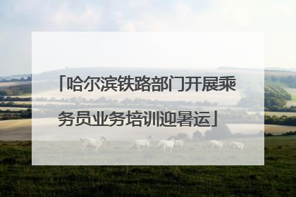 哈尔滨铁路部门开展乘务员业务培训迎暑运