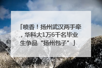 喷香！扬州武汉两手牵，华科大1万6千名毕业生争品“扬州包子”