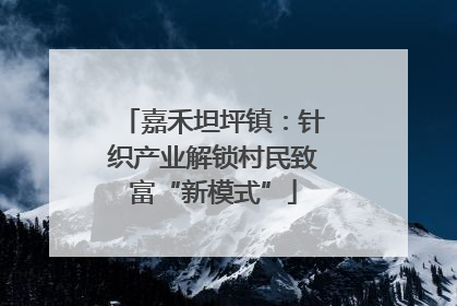 嘉禾坦坪镇：针织产业解锁村民致富“新模式”