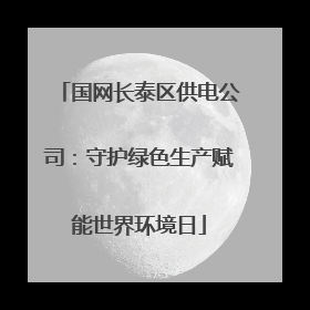 国网长泰区供电公司：守护绿色生产赋能世界环境日