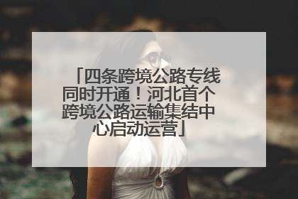 四条跨境公路专线同时开通！河北首个跨境公路运输集结中心启动运营