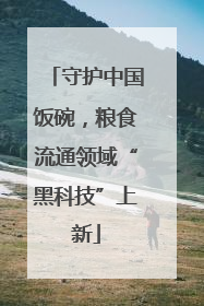 守护中国饭碗，粮食流通领域“黑科技”上新