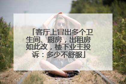 客厅上冒出多个卫生间、厨房，出租房如此改，楼下业主投诉：多少不舒服